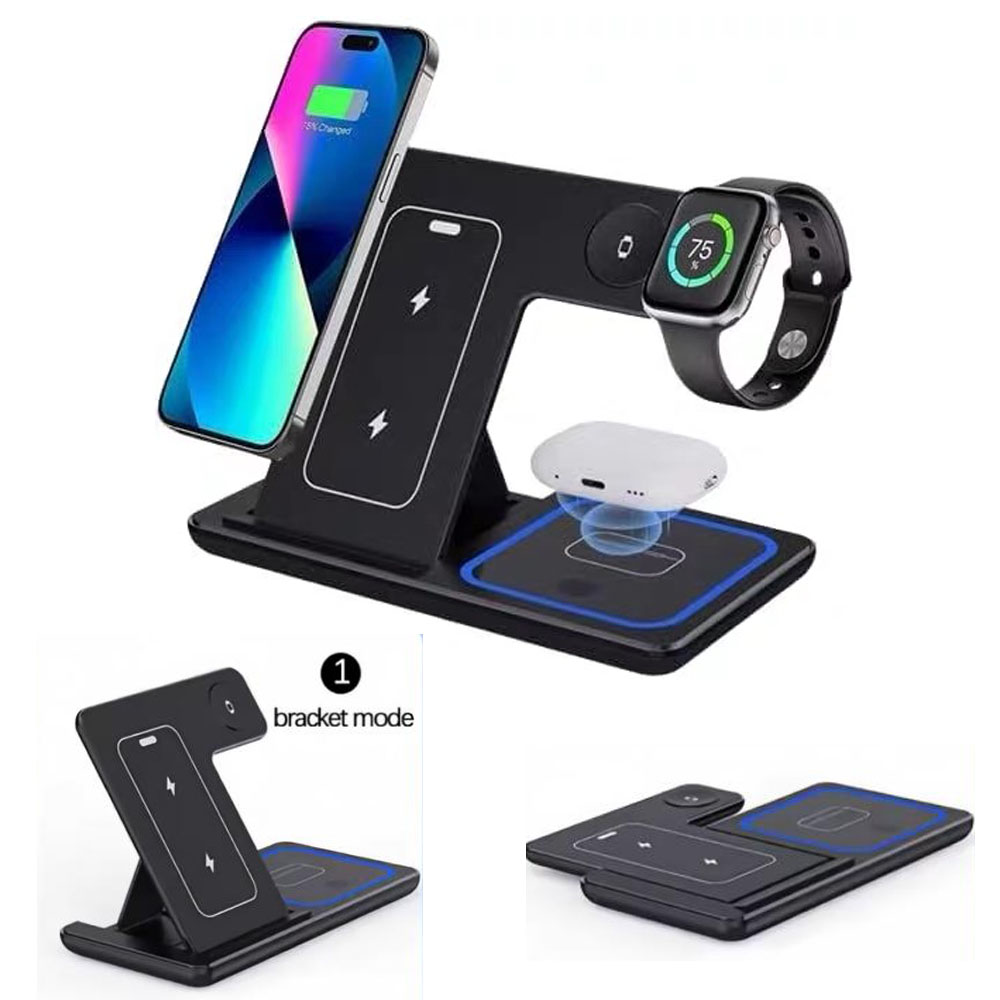 Smartwatch Watches Compatible With Iphone - Fast Wireless Charger Charging Station 3-in-1