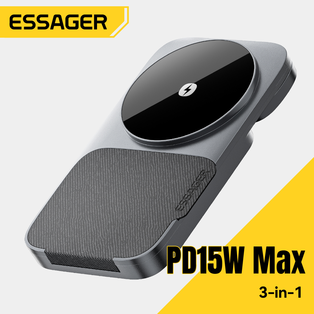 Smartwatch Watches Compatible With Iphone - Essager 3-in-1 Portable Folding Wireless Charger