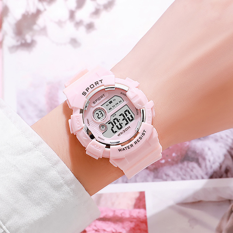 Smartwatch Digital Watches For Kid Girl - Fashion Kids Watches Luminous Waterproof Sports