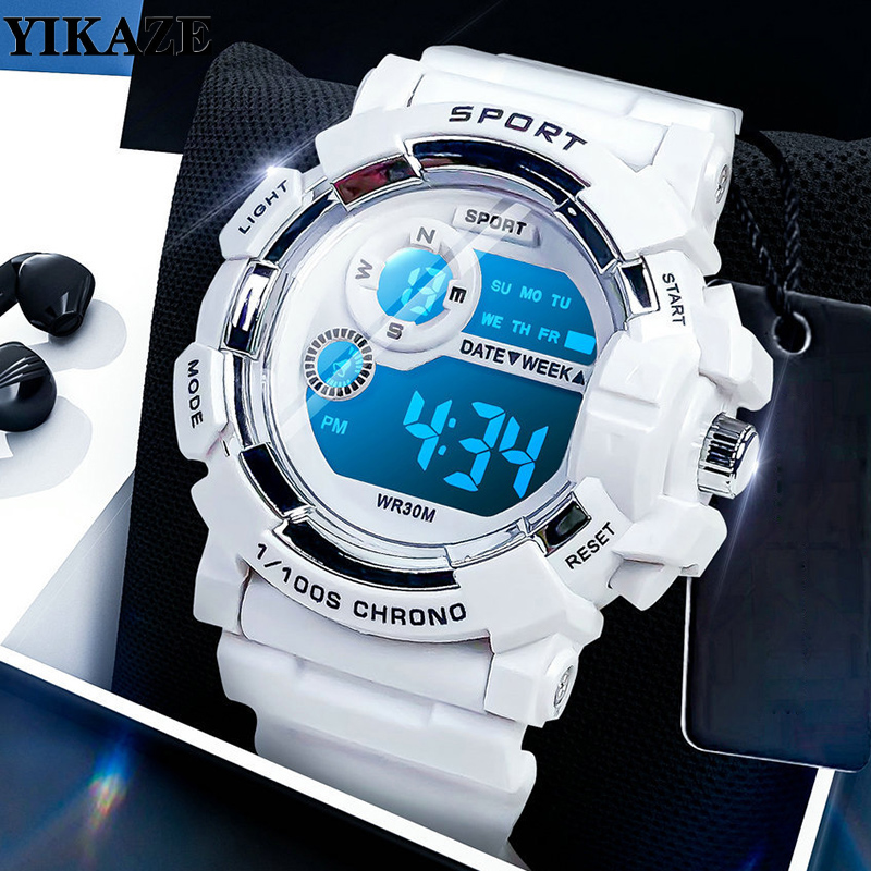 Smartwatch Digital Watches For Kid Girl - YIKAZE Kids Watches Fashion Luminous Waterproof