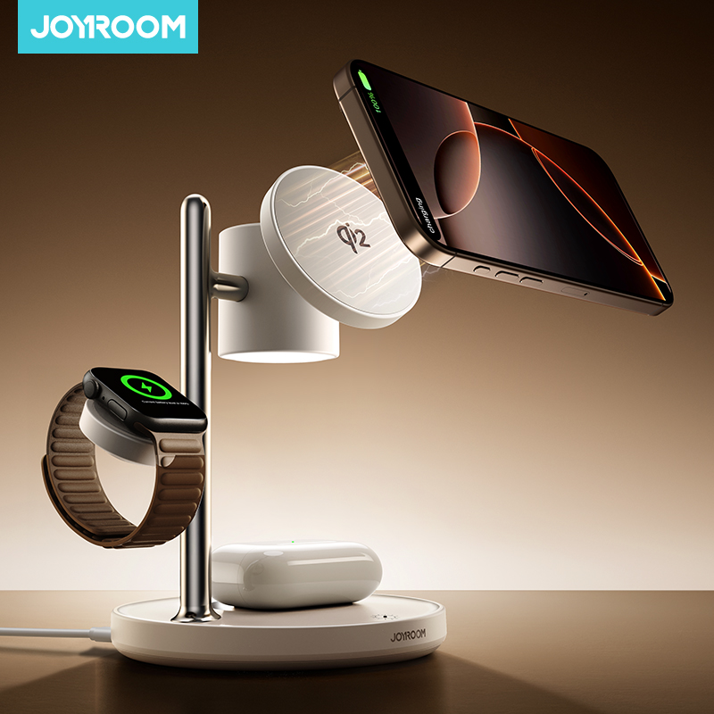 Smartwatch Watches Compatible With Iphone - Joyroom 4-in-1 Magnetic Charging Station for