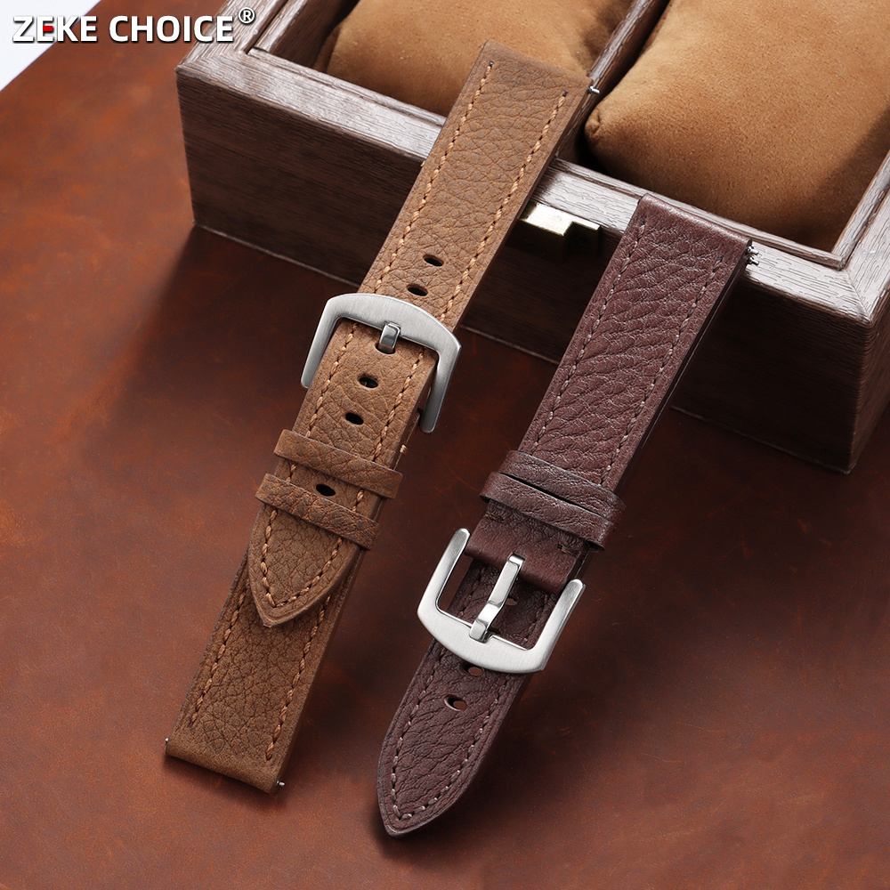 20mm 22mm Vintage Lychee Grain - đánh giá và giá Smartwatch Vintage Watches For Men
