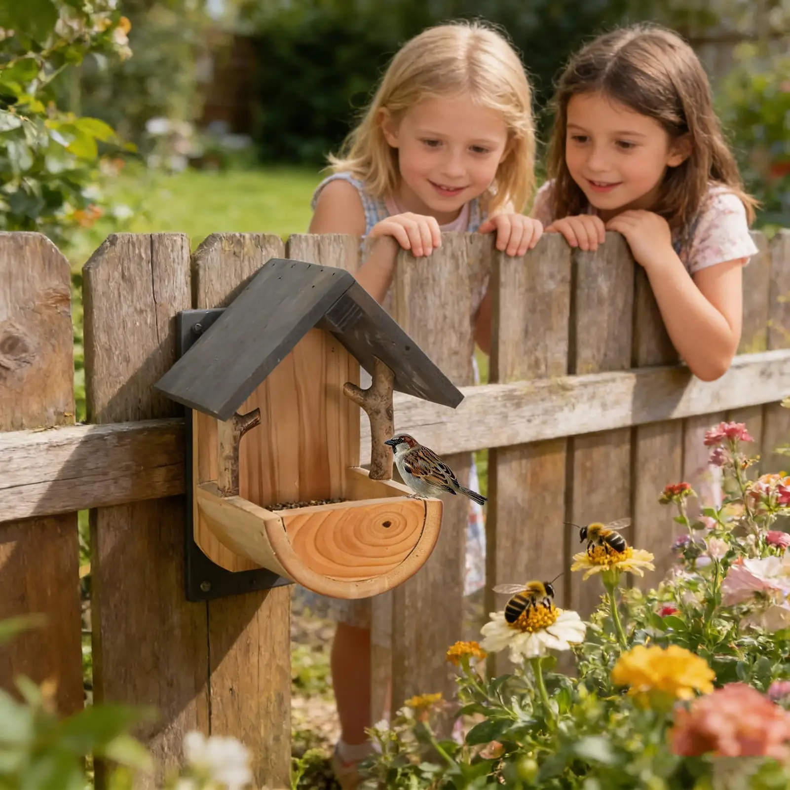 Wall Mount Wooden bird feeder  - đánh giá và giá Watch S