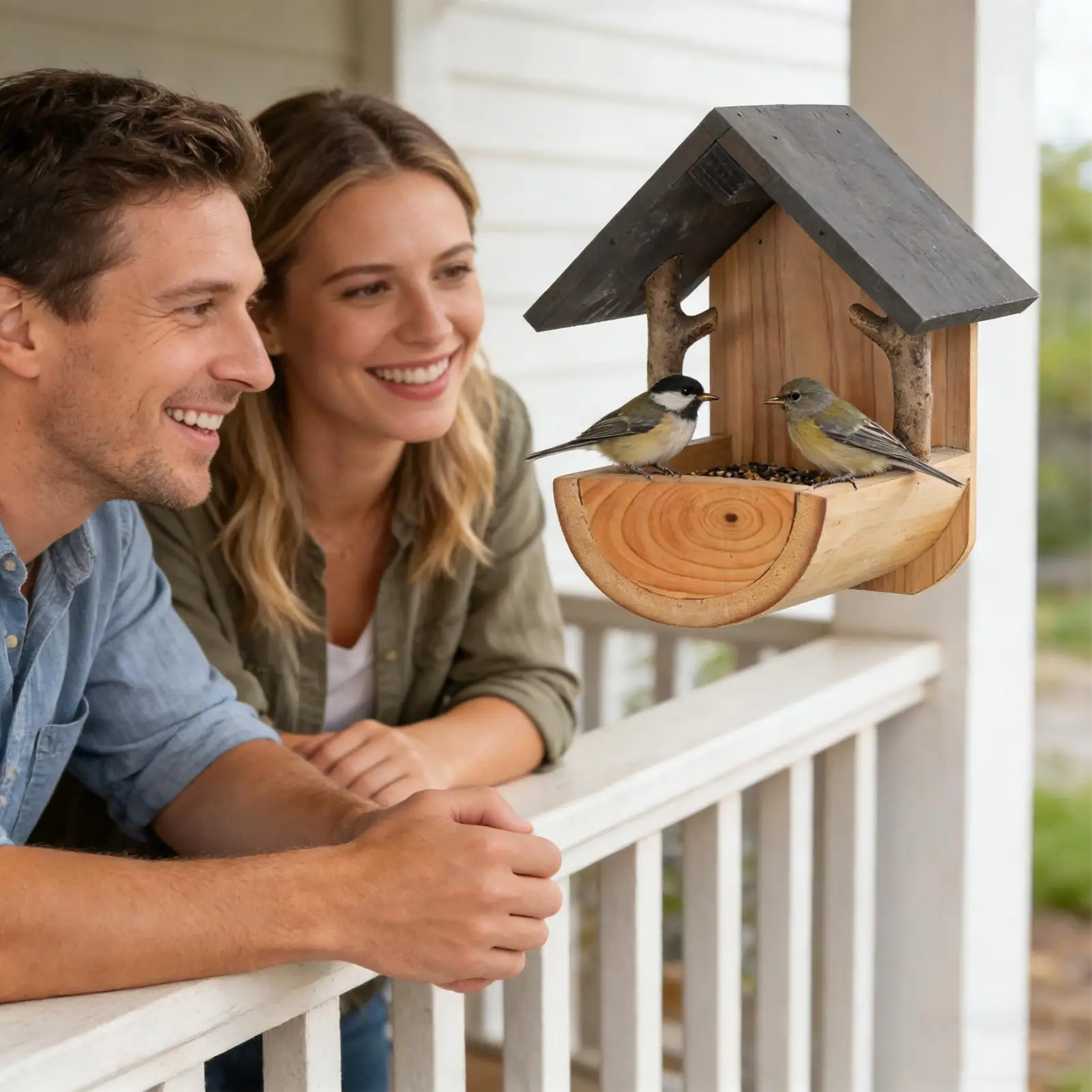 Wall Mount Wooden bird feeder  - đánh giá và giá Watch S