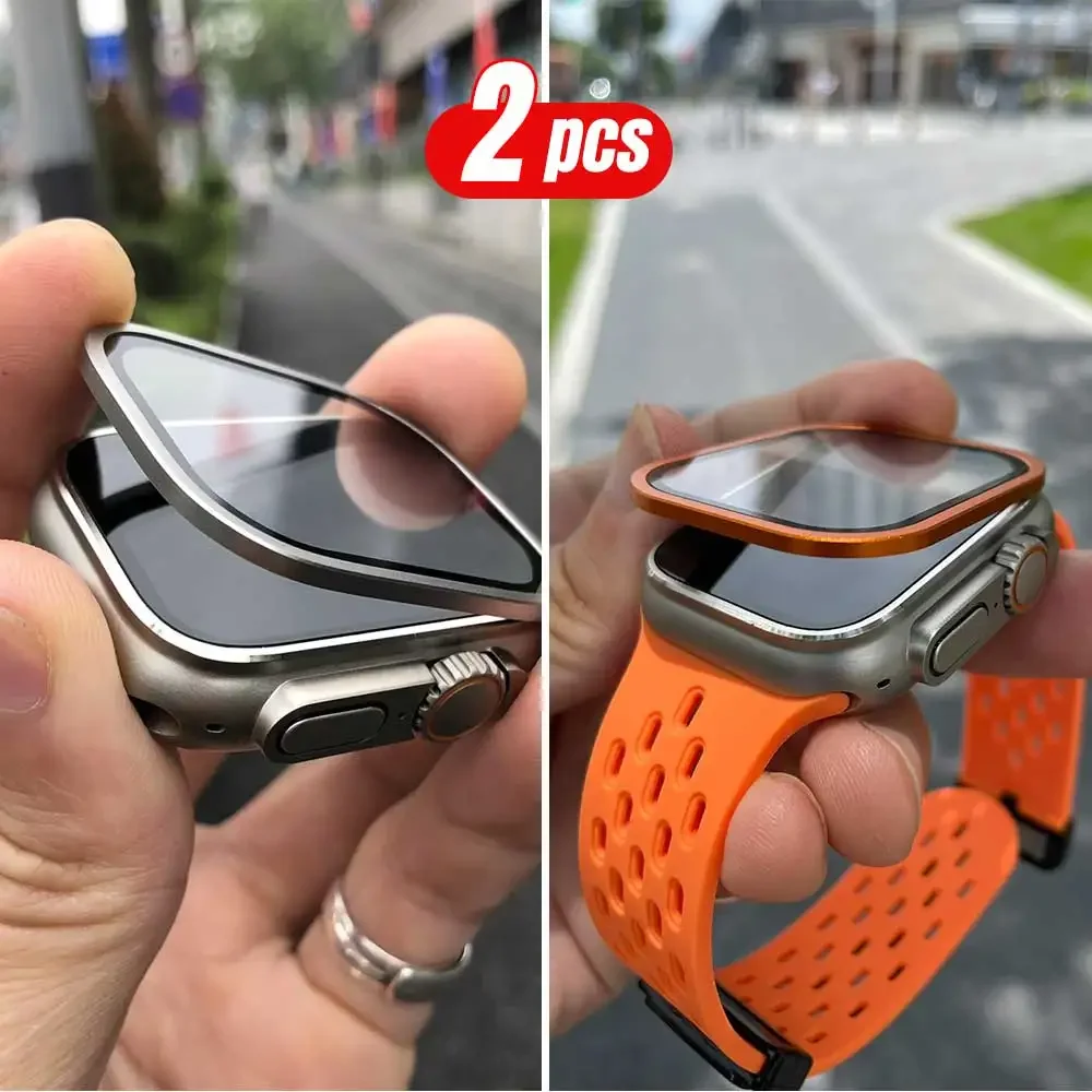 2PCS Titanium Metal Frame for  - đánh giá và giá Smartwatch Watches Gift For Women