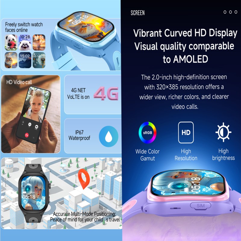 Kids Smart Watch 4G GPS WIFI V - đánh giá và giá Smartwatch Watches For 12 Year Old Boy