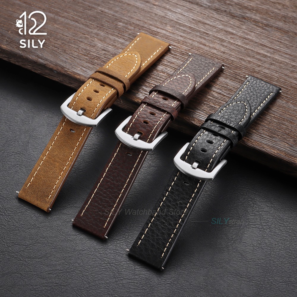 20/22mm Calfskin Leather Watch - đánh giá và giá Smartwatch Vintage Watches For Men