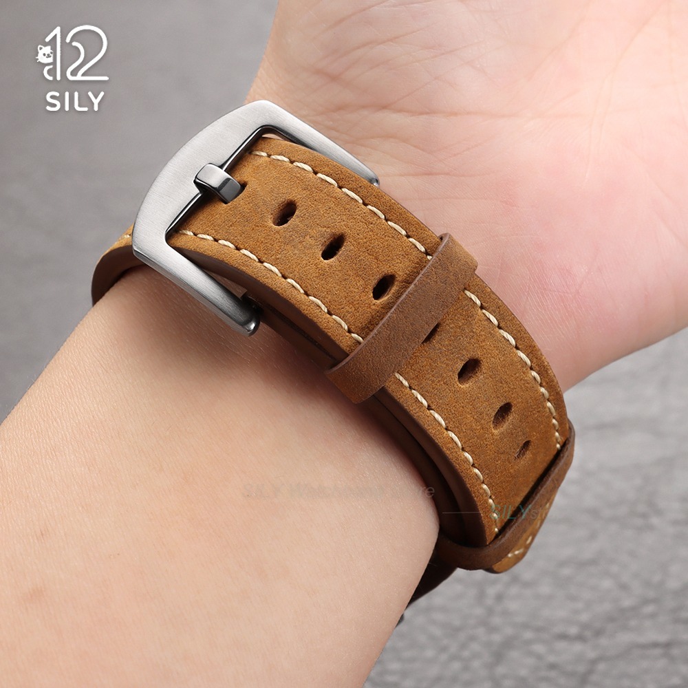 20/22mm Calfskin Leather Watch - đánh giá và giá Smartwatch Vintage Watches For Men
