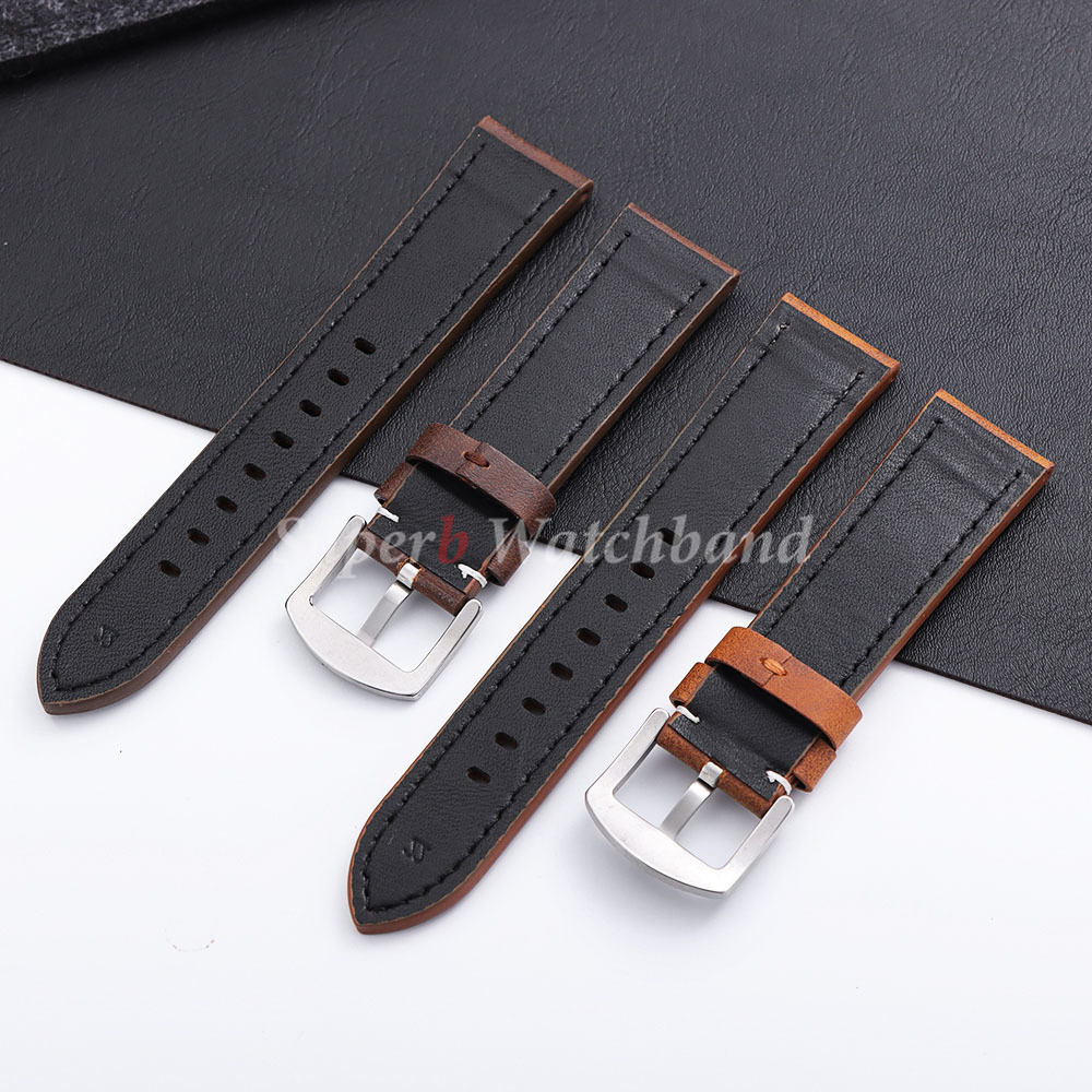 20mm 22mm PU Matte Leather Wat - đánh giá và giá Smartwatch Vintage Watches For Men