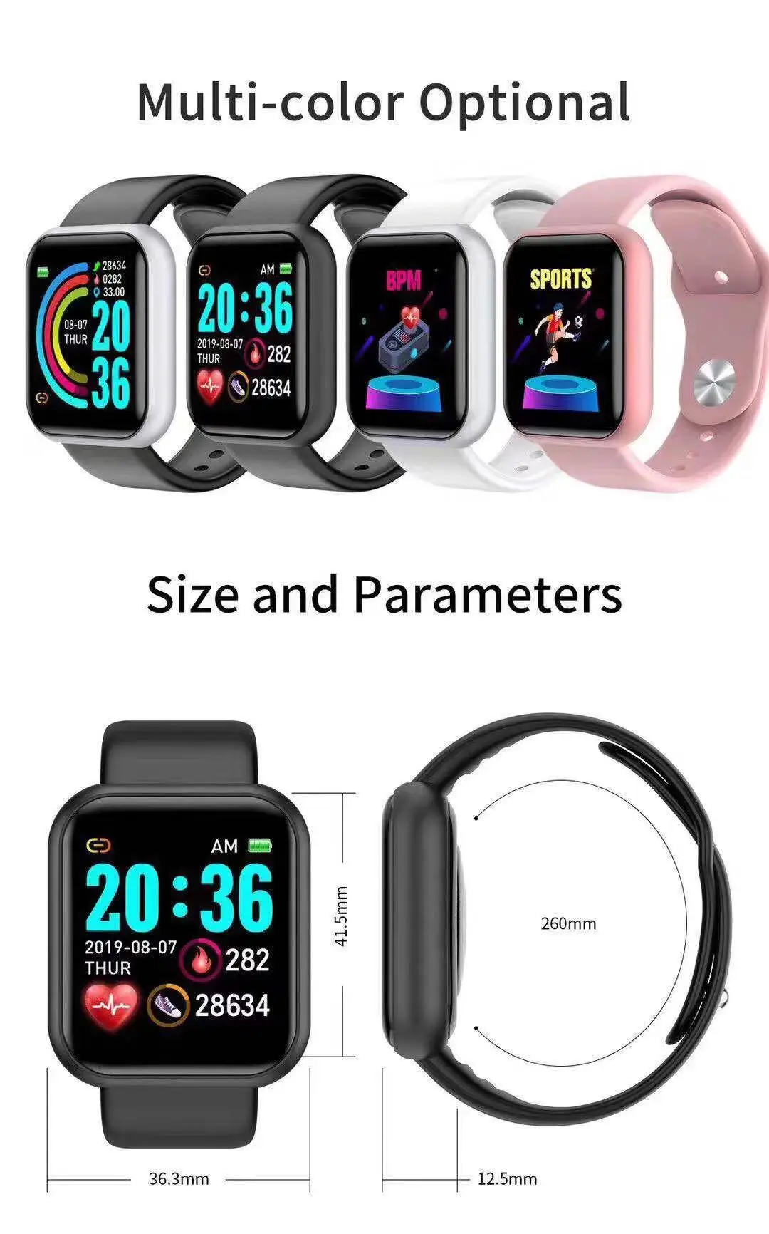 D20 Pro Smart Watch Men Y68 Sm - đánh giá và giá Smartwatch Watches For Mens