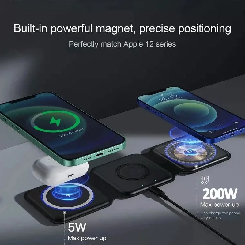 3 In 1 Magnetic Portable Wirel - đánh giá và giá Smartwatch Watches Compatible With Iphone