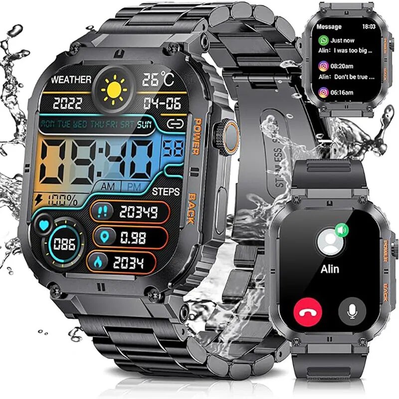 LIGE Outdoor Sports Fitness Sm - đánh giá và giá Smartwatch Watches For Mens