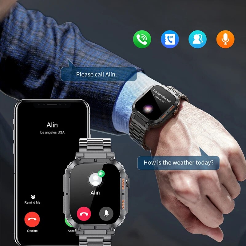 LIGE Outdoor Sports Fitness Sm - đánh giá và giá Smartwatch Watches For Mens
