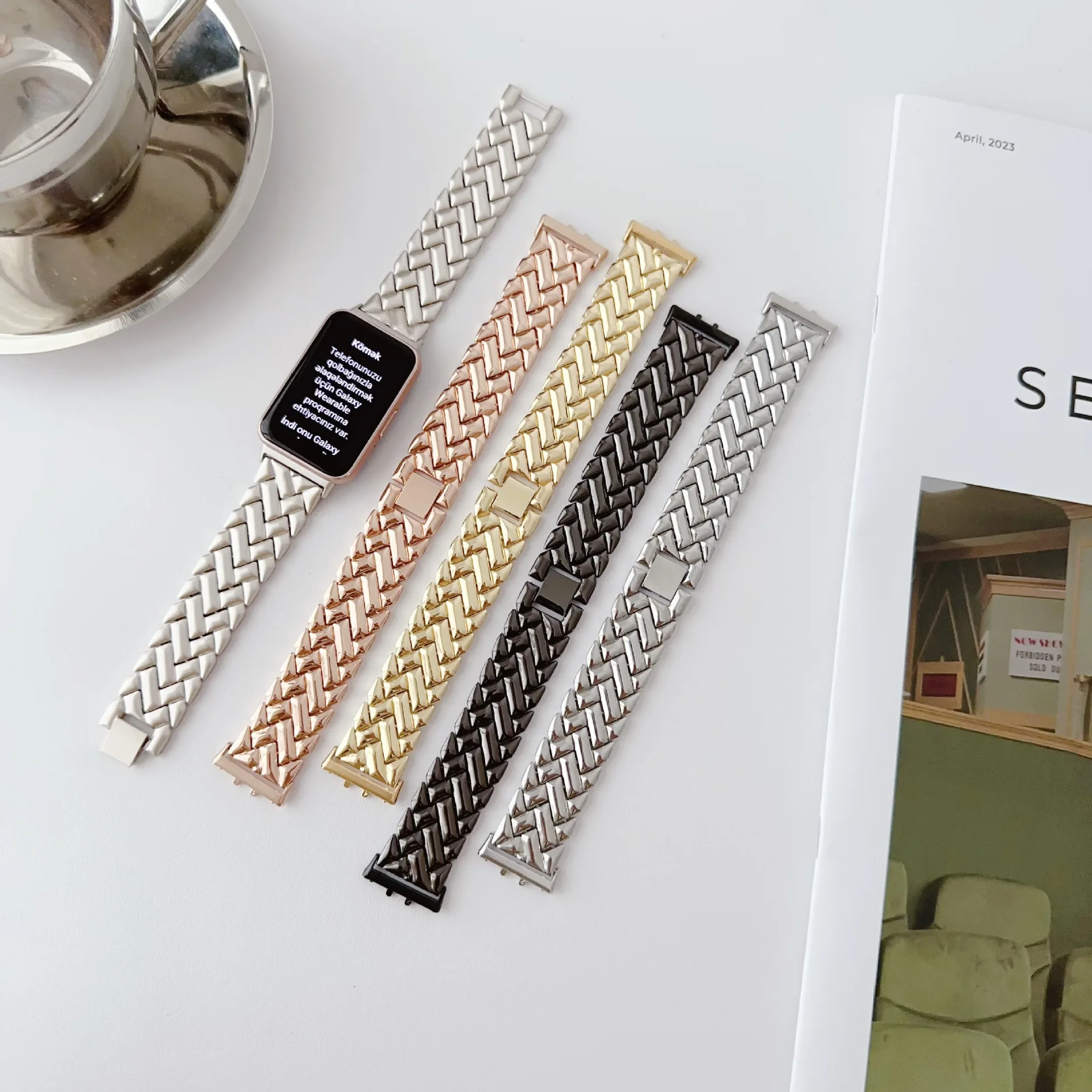 New Wristband Metal Strap for  - đánh giá và giá Smartwatch Watches For Mens