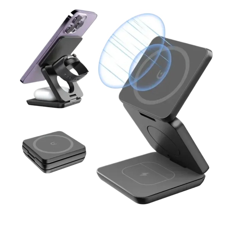 3 in 1 Foldable Magnetic Wirel - đánh giá và giá Smartwatch Watches Compatible With Iphone
