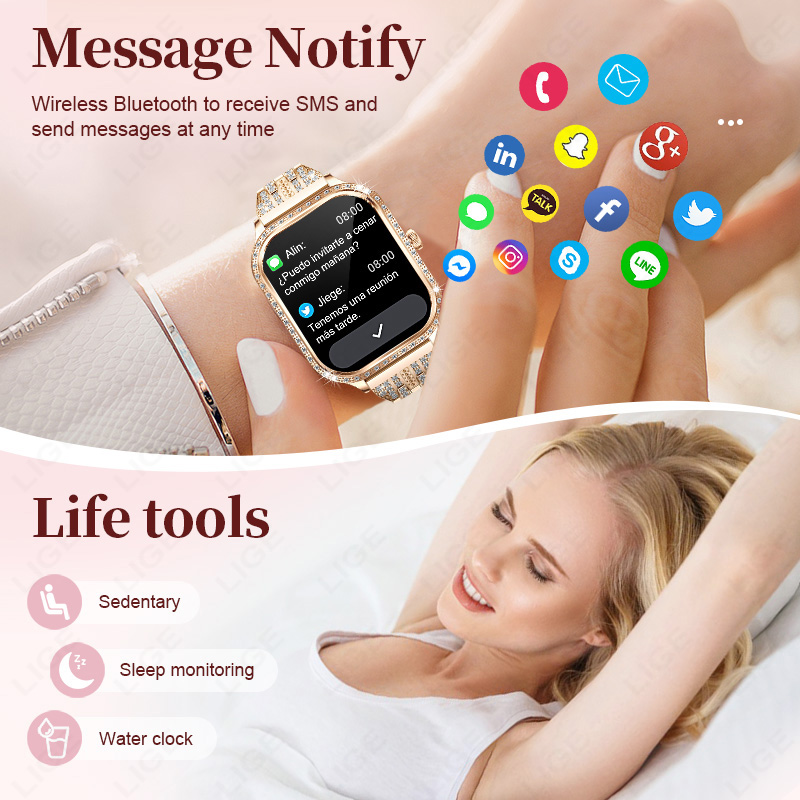 LIGE Smart Watch Women Waterpr - đánh giá và giá Watches Ladies Smartwatch