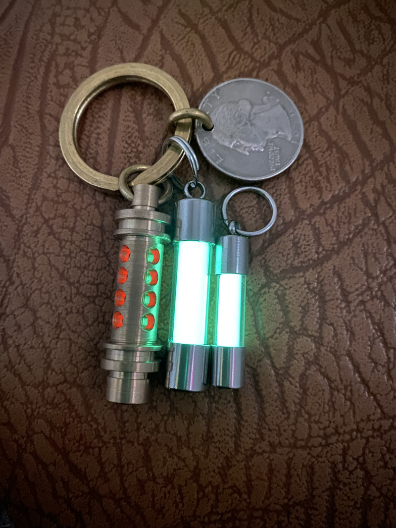 Glass Luminous Pendant Key Bag - đánh giá và giá Tritium Gas Tube