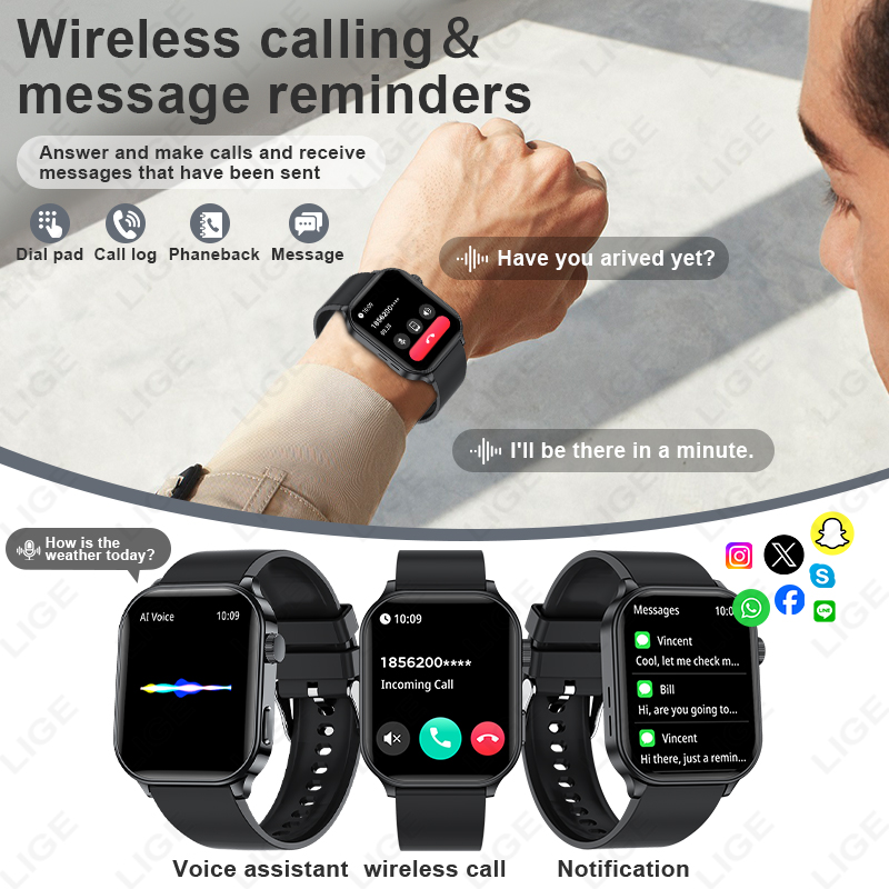 LIGE Original Brand Smart Watc - đánh giá và giá Smartwatch Watches For Women Brands
