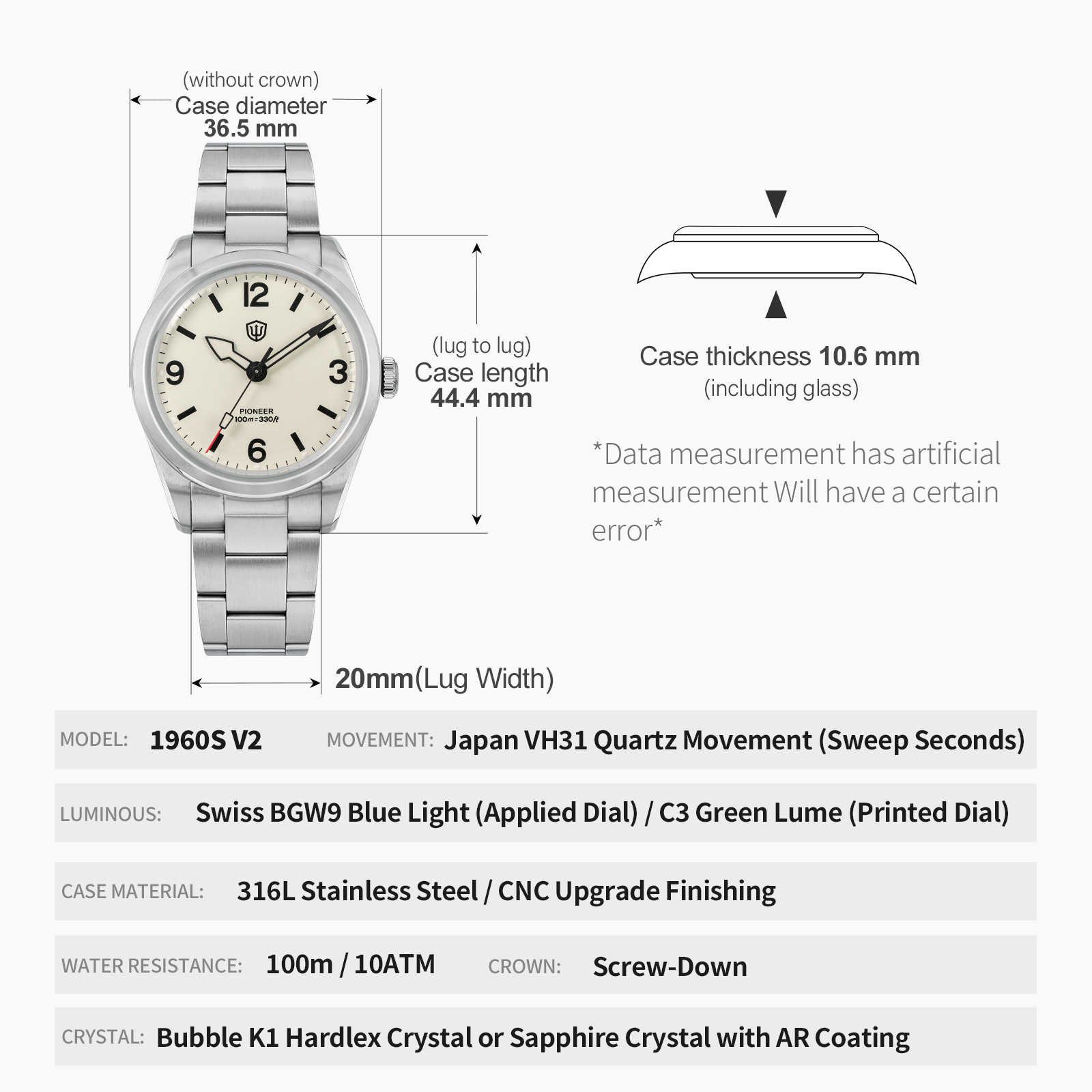 Watchdives WD1960S V2 Vintage  - đánh giá và giá Smartwatch Vintage Watches For Men